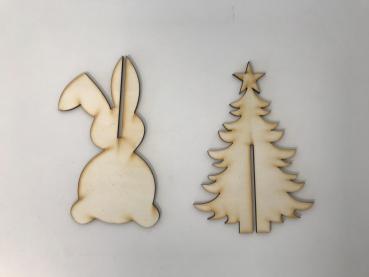 Christmas bunny or Easter tree? Parts